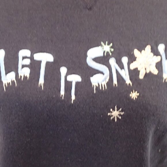 Let It Snow Sweatshirt Size Medium - Picture 4 of 4
